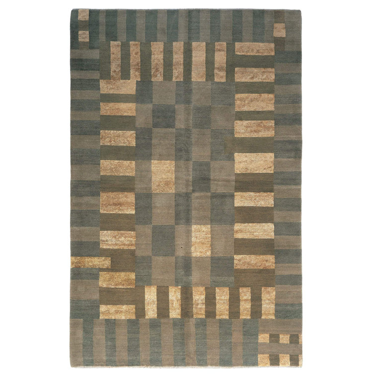 Tufenkian Handmade HandKnotted Blue/Brown/Gold Rug Wayfair